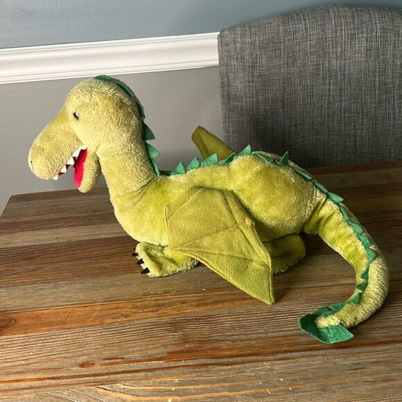 R. Dakin‎  vintage 1980 green plush dragon toy collectable - Picture 1 of 7